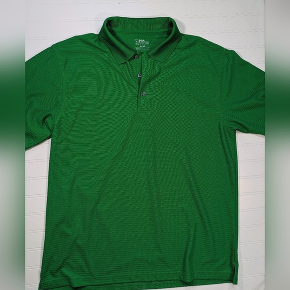 PGA Tour Other - PGA Tour Green Textured Polo